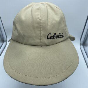 Cabelas Wide Brimmed  Gore-tex Fishing Small Sun Hat Tan Vintage 1987